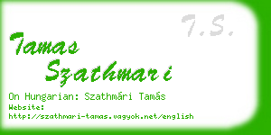 tamas szathmari business card
